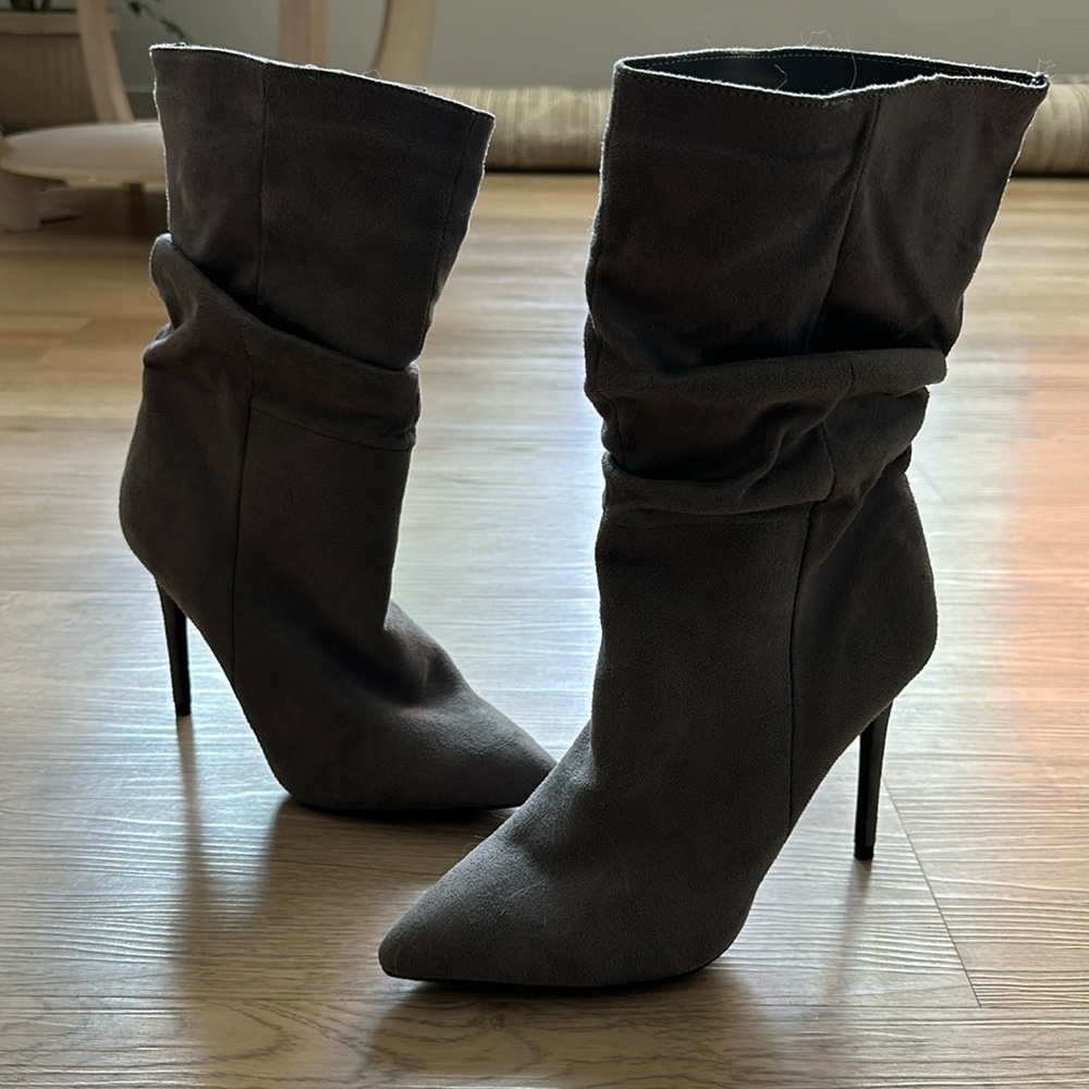 Suede 3 1/2 heel